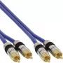 InLine Premium RCA garso kabelis 2x RCA kištukas / kištukas auksuotas 20 m