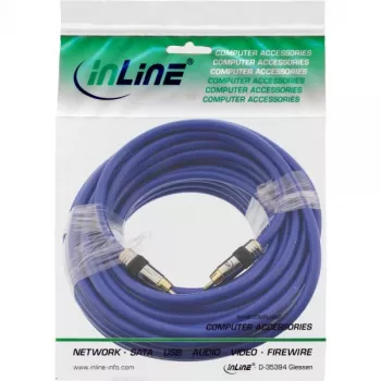 InLine Premium RCA vaizdo ir skaitmeninio garso laidas, RCA kištukas / kištukas, auksuotas, 20 m