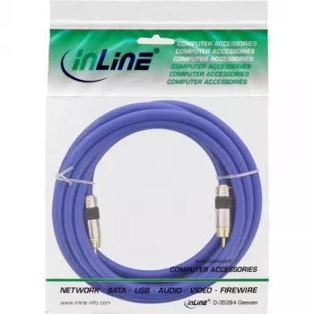 InLine Premium RCA vaizdo ir skaitmeninio garso laidas, RCA kištukas / kištukas, paauksuotas, 3 m