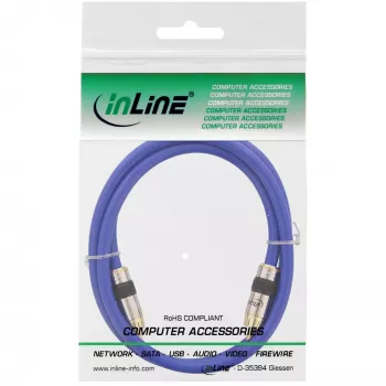 InLine Premium RCA vaizdo ir skaitmeninio garso kabelis RCA kištukas / kištukas, auksuoti kontaktai, 1 m