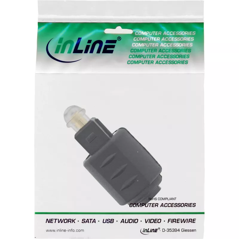 Optinis garso adapteris 3,5mm lizdas / Toslink kištukas InLine 89907