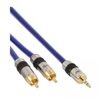 InLine garso laidas Premium 2x RCA kištukas / 3,5 mm kištukas auksuotas 5 m