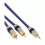 InLine garso laidas Premium 2x RCA kištukas / 3,5 mm kištukas auksuotas 5 m