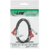 InLine garso laidas 2x RCA M/M 90° 1,2 m juodas 89929 Intos