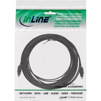 Optinis garso kabelis Toslink vyriškas/vyriškas 0,5 m InLine 89926