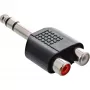 Garso adapteris 6,3 mm stereo kištukas / 2x RCA lizdai InLine 99323