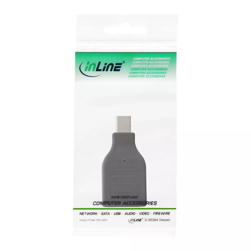 InLine vaizdo keitiklis, mini DisplayPort kištukas / HDMI lizdas, FullHD/60Hz