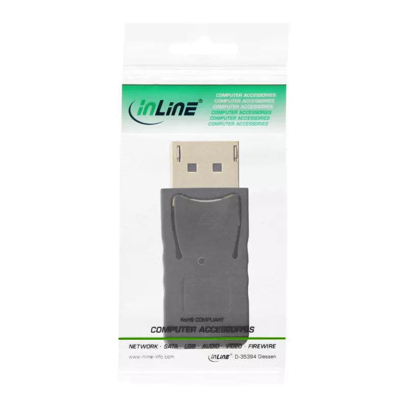 InLine DisplayPort adapteris, DisplayPort kištukas / mini DisplayPort lizdas, 4K/60Hz