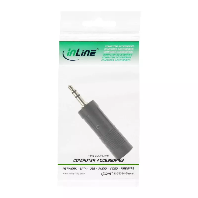 InLine garso adapteris 3,5 mm kištukas / 6,3 mm lizdas