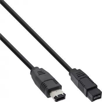 FireWire 400 į 800 laidas InLine 36901 1m Vyriškas/Vyriškas Juodas