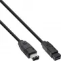 FireWire 400 į 800 laidas InLine 36901 1m Vyriškas/Vyriškas Juodas