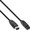 FireWire 400 į 800 laidas InLine 36905 5m Kištukas/Kištukas Juodas