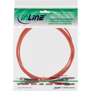 InLine šviesolaidinis dvipusis kabelis ST/ST 50/125µm OM2 2m