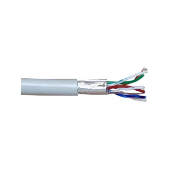InLine Patch kabelis F/UTP Cat.5e AWG26 CCA pilkas 100 m