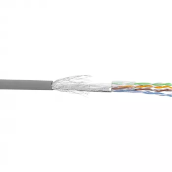 InLine Patch Laidas SF/UTP Cat.5e AWG26 CCA PVC pilkas 100 m