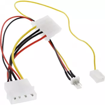 InLine ventiliatoriaus adapterio laidas 12V / 7V su greičio signalu InLine 33007T