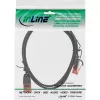InLine Slim Patch kabelis, U/UTP, Cat.6, juodas, 1,5 m