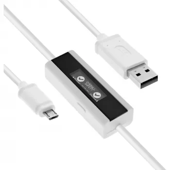 InLine USB Smart Control multimetras, įkrovimo stebėjimas
