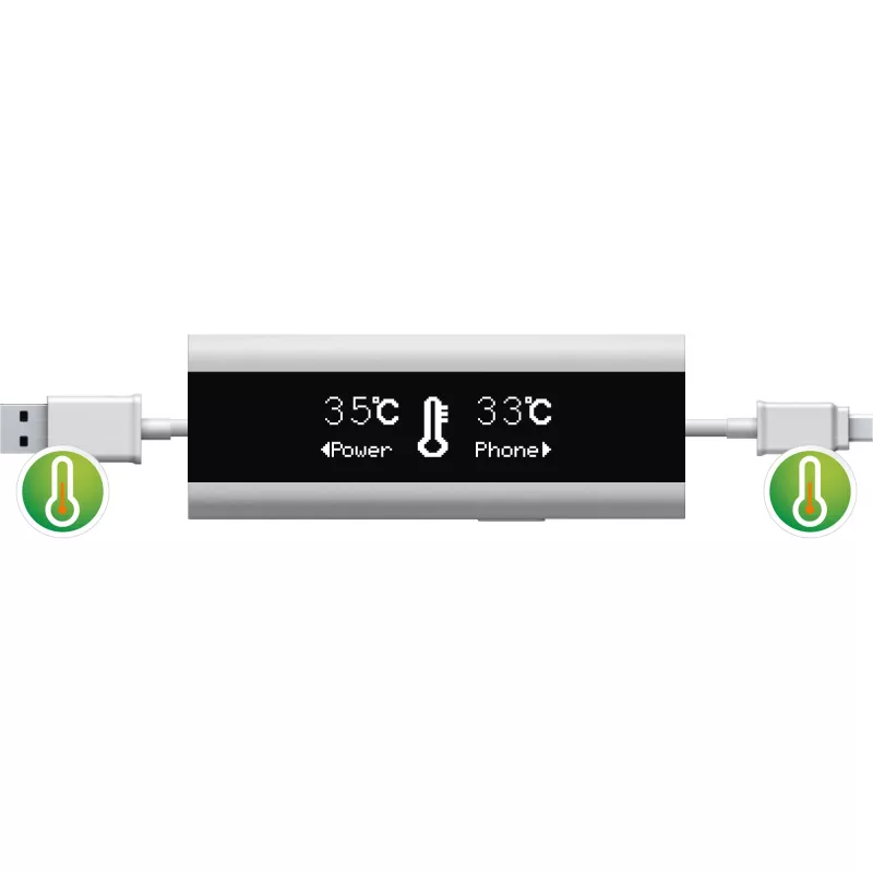 InLine USB Smart Control multimetras, įkrovimo stebėjimas