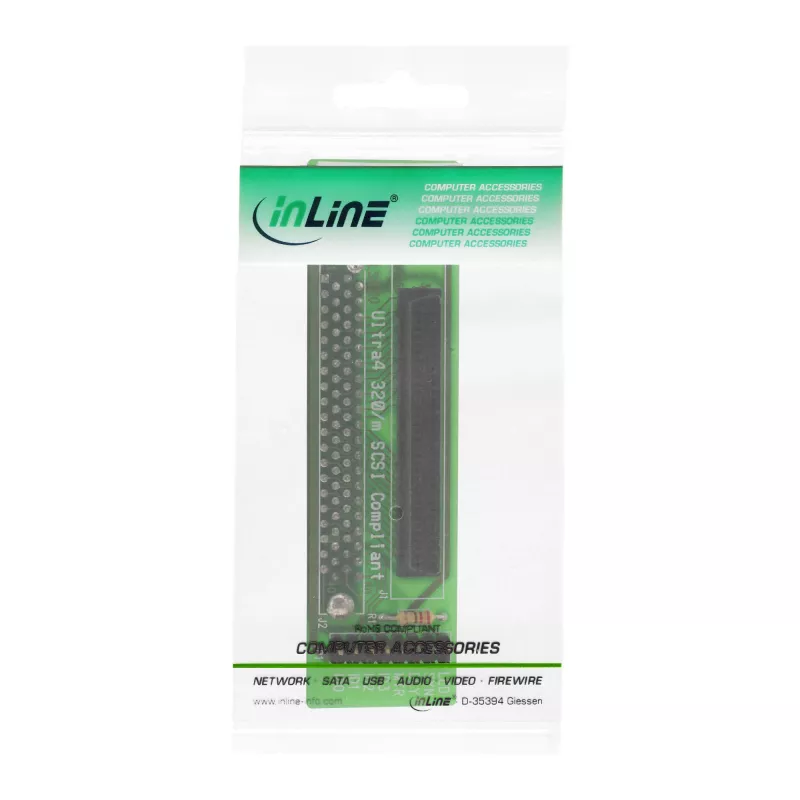 InLine SCSI SCA U320 adapteris 80 kontaktų lizdas / 68 kontaktų lizdas