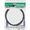 InLine PS/2 kabelis, M/M, juodas/violetinis, paauksuoti kontaktai, 2 m