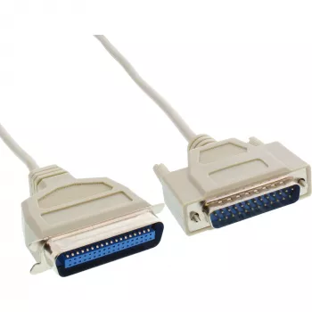 InLine spausdintuvo laidas bi-kryptis 25 kontaktų D-Sub į 36 kontaktų Centronics 2m