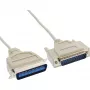 InLine spausdintuvo laidas bi-kryptis 25 kontaktų D-Sub į 36 kontaktų Centronics 2m