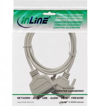 InLine spausdintuvo laidas bi-kryptis 25 kontaktų D-Sub į 36 kontaktų Centronics 2m