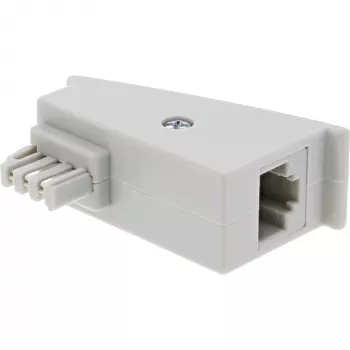 InLine TAE-F DSL adapteris, TAE-F kištukas / RJ45 lizdas, 8P2C, skirtas Fritzbox, pilka spalva