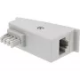 InLine TAE-F DSL adapteris, TAE-F kištukas / RJ45 lizdas, 8P2C, skirtas Fritzbox, pilka spalva