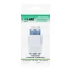 InLine FO Keystone Snap-in adapteris baltas, duplex LC/LC, vienmodis, keraminė įvorė, mėlynas