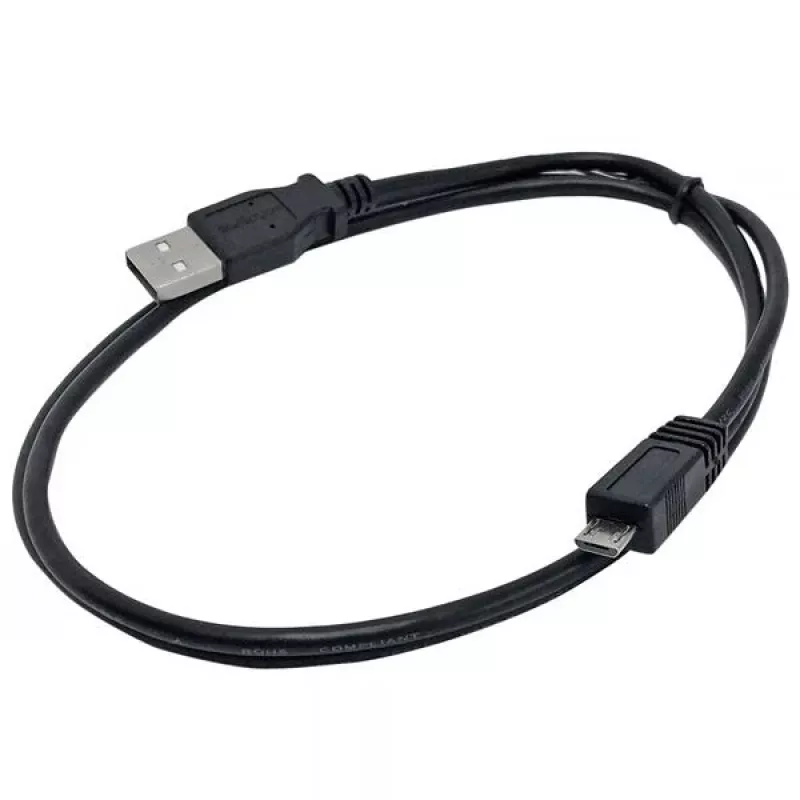 StarTech.com 1 m Micro USB laidas - A į Micro B, juodas