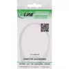 InLine DC ilginimo laidas, DC kištukas/lizdas 5.5x2.5mm, AWG 18, baltas 1m