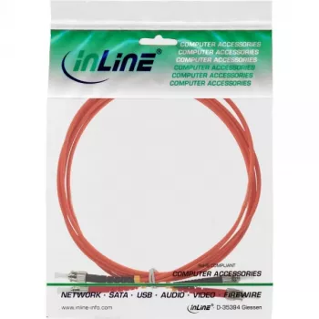 InLine šviesolaidinis dvipusis kabelis ST/ST 50/125µm OM2 3m