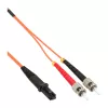 InLine 2 m optinis dvipusis pluoštinis kabelis MTRJ/ST 50/125 µm OM2