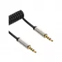 InLine plonas spiralinis garso laidas 3,5 mm kištukas / kištukas 4 kontaktų stereo 0,5 m