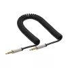 InLine plonas spiralinis garso laidas 3,5 mm kištukas / kištukas 4 kontaktų stereo 0,5 m