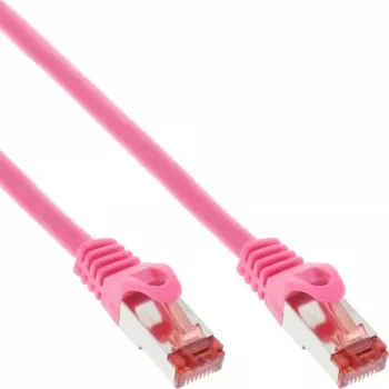 InLine Patch Laidas S/FTP PiMF Cat.6 250MHz PVC varis rožinis 7,5m