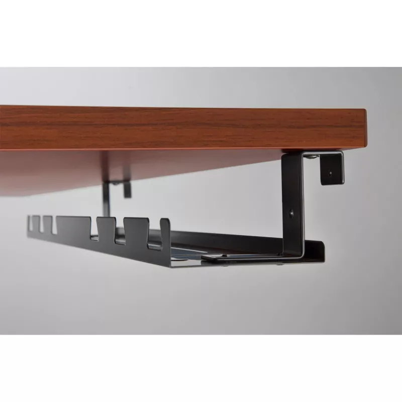 Kabelių lentyna / laikiklis po stalu InLine 131×590×74 mm, juoda