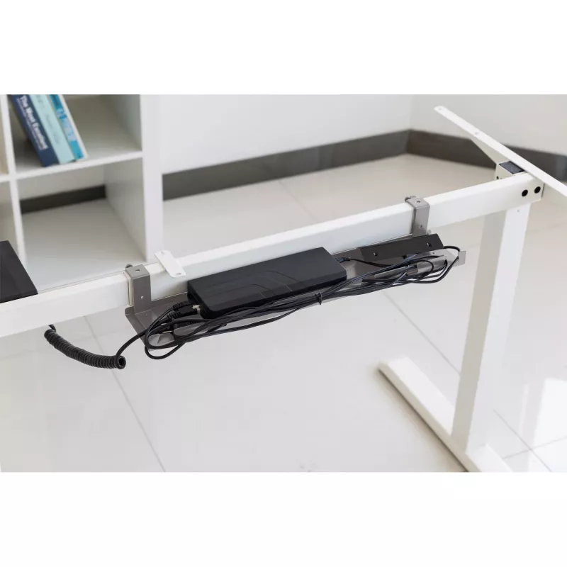 Kabelių vedimo lentyna po stalu InLine 131×590×74 mm pilka