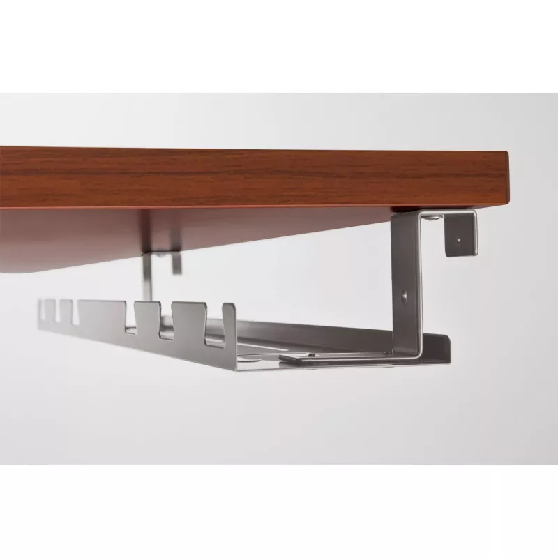 Kabelių vedimo lentyna po stalu InLine 131×590×74 mm pilka