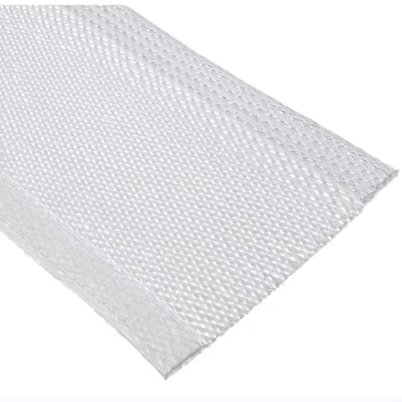 InLine kabelių movimo rankovė, audeklinė su lipduku, 1m x 25mm balta