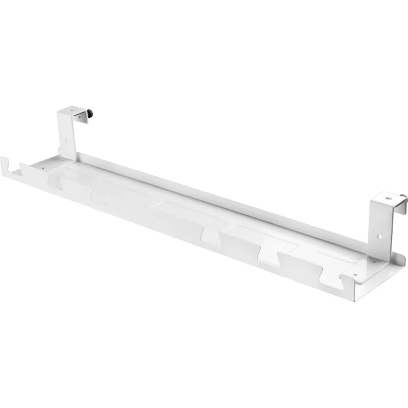 Kabelių vediklis / lentyna po stalu InLine 131×590×74 mm, balta