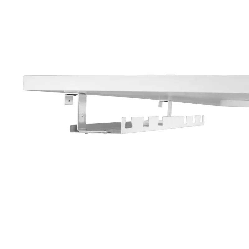 Kabelių vediklis / lentyna po stalu InLine 131×590×74 mm, balta