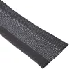 Audininis kabelių movos rankovė InLine 59993A su lipnia juosta, 1 m × 25 mm, juoda