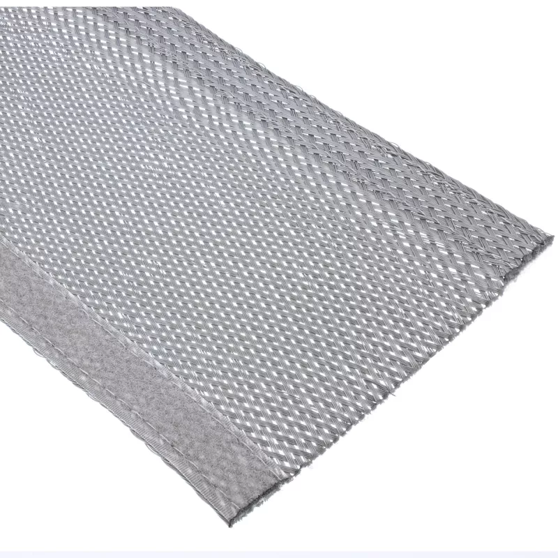 InLine Vamzdelis laidams, audeklinis su lipnia juosta, 1m x 25mm pilkas