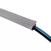 InLine audeklinis kabelių gofras su lipduku, 1m x 25mm, pilkas