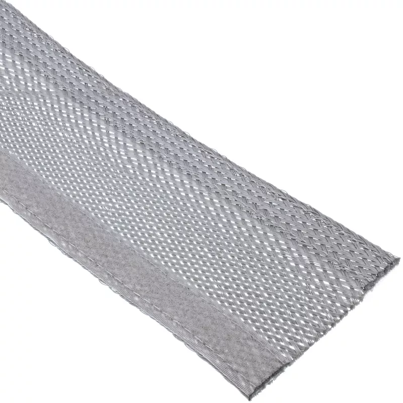 InLine audeklinis kabelių gofras su lipduku, 1m x 25mm, pilkas