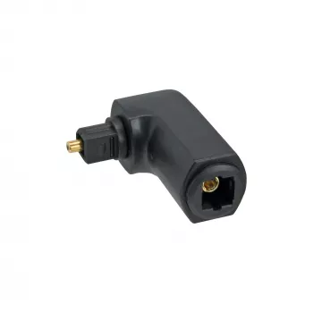 InLine Toslink optinis garso adapteris vyriškas / moteriškas 90° kampu