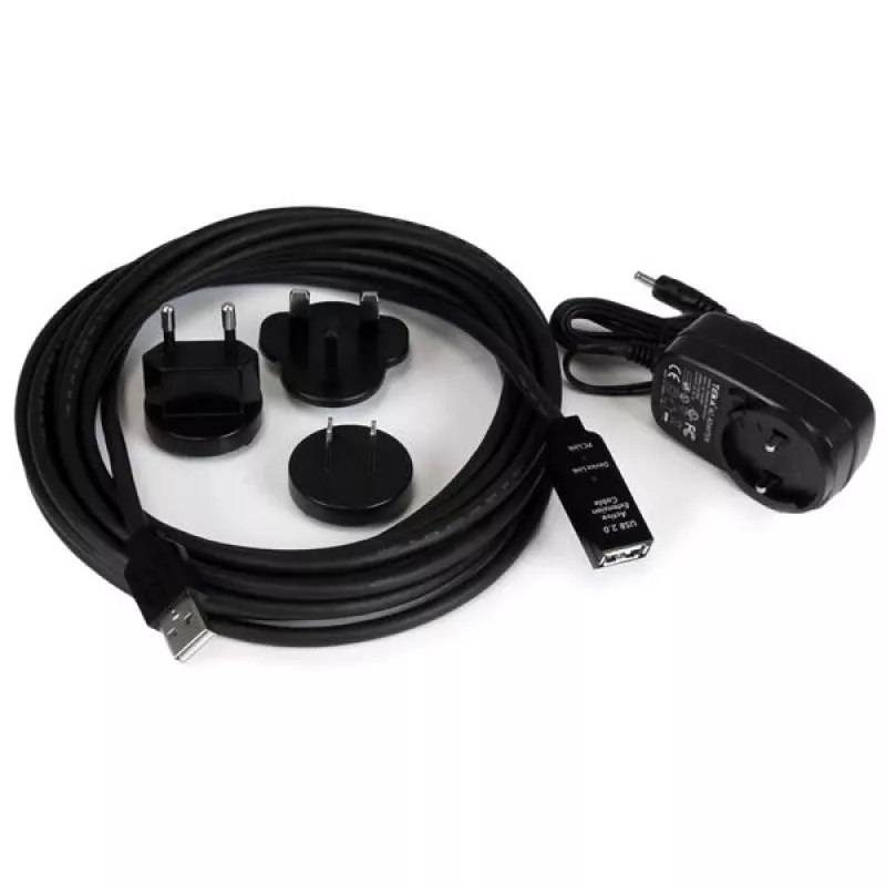 StarTech.com 5 m aktyvus USB 2.0 ilginimo kabelis – vyriškas/moteriškas USB A